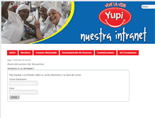Tablet Screenshot of intranet.yupi.com.co